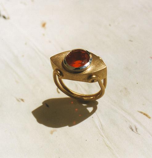 Fireopal ring